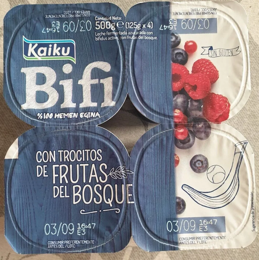 Bifidus con trocitos de frutas del bosque