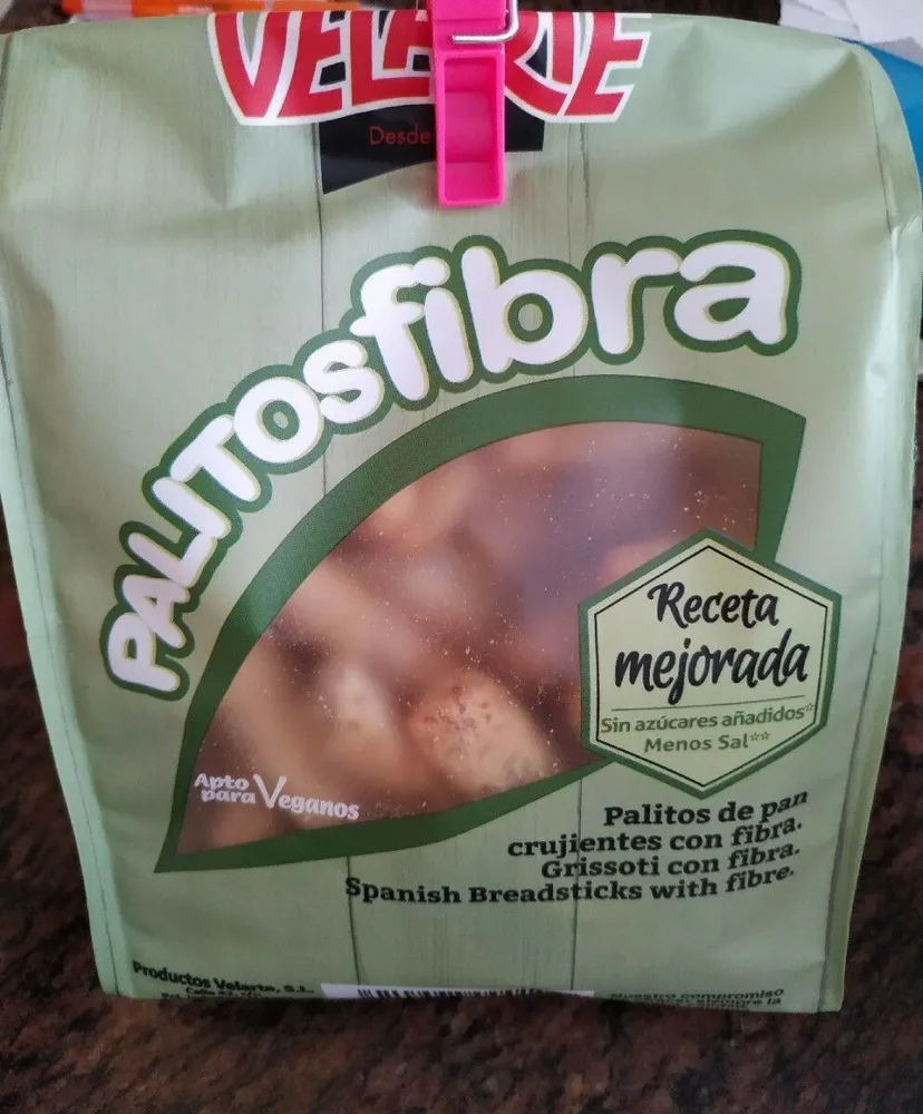 Palitos de pan crujientes con fibra