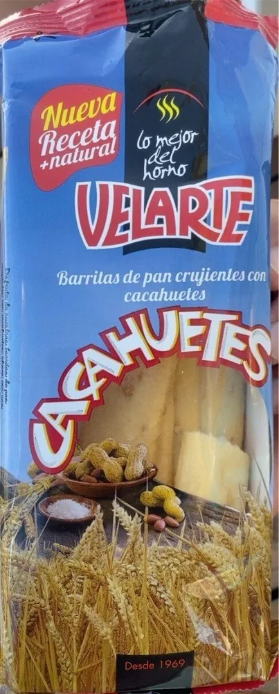 Barritas de pan crujientes con cacahuetes