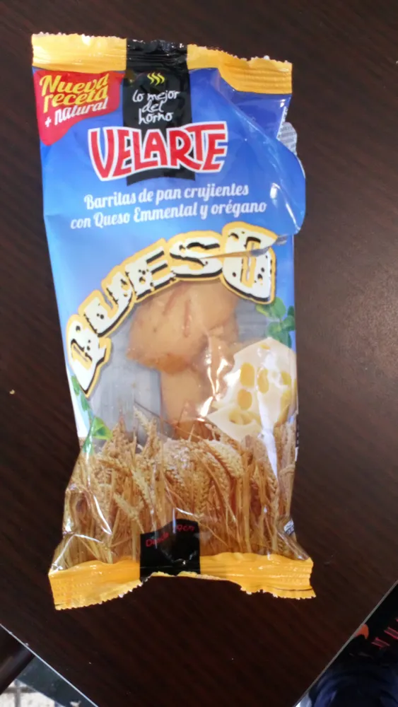 Barritas de pan crujientes de Queso Emental y oregano