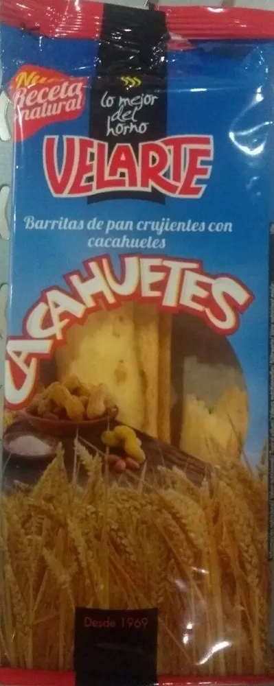 Barritas de pan crujientes con cacahuetes