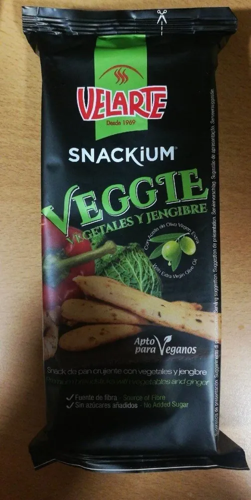 Snackium veggie vegetales y jengibre