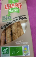 Palitos ecológicos de espelta con pipas