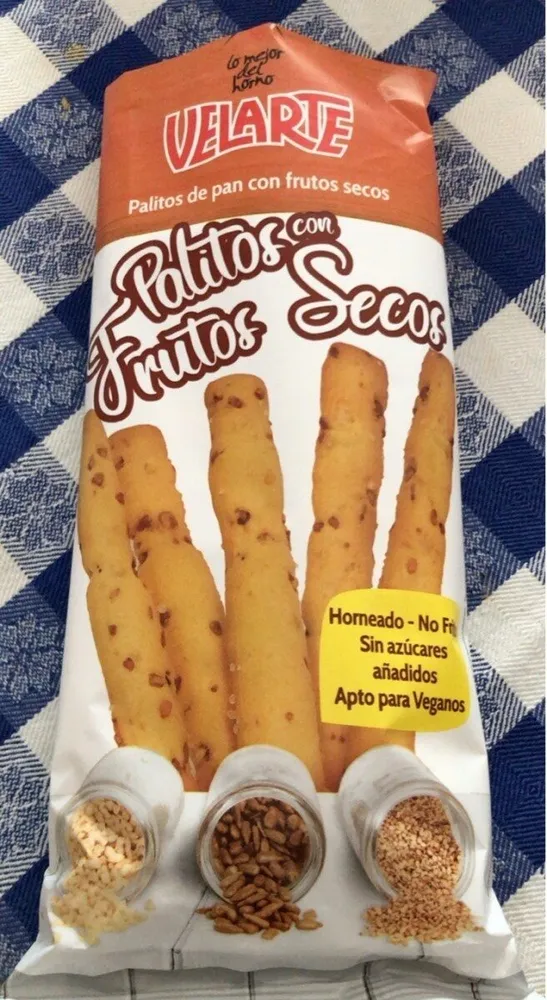 Palitos con frutos secos