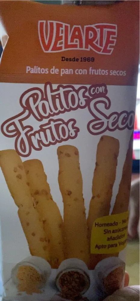 Palitos con frutos secos