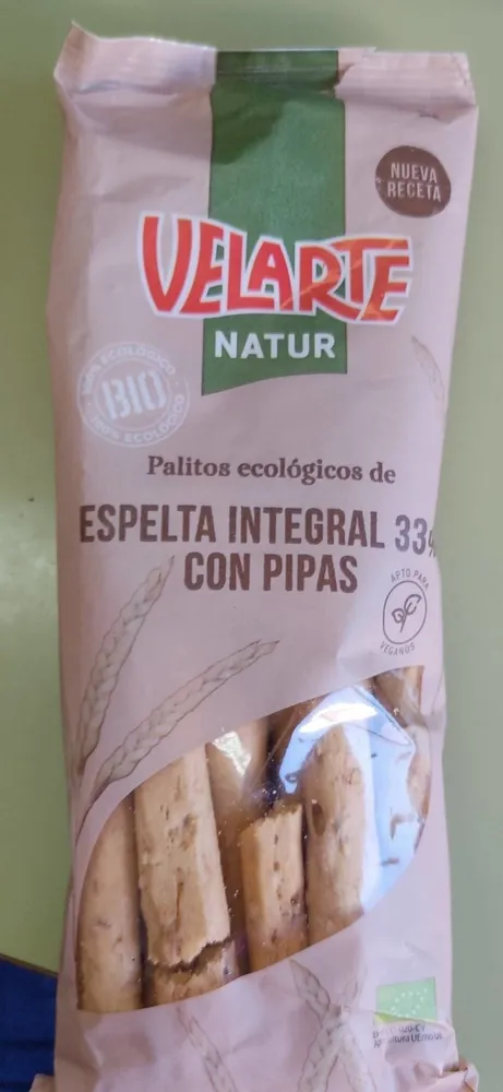 Palitos ecológicos de Espelta Integral con pipas