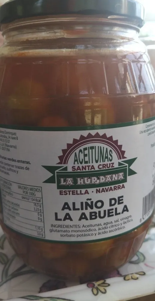 Aceitunas aliño de la abuela