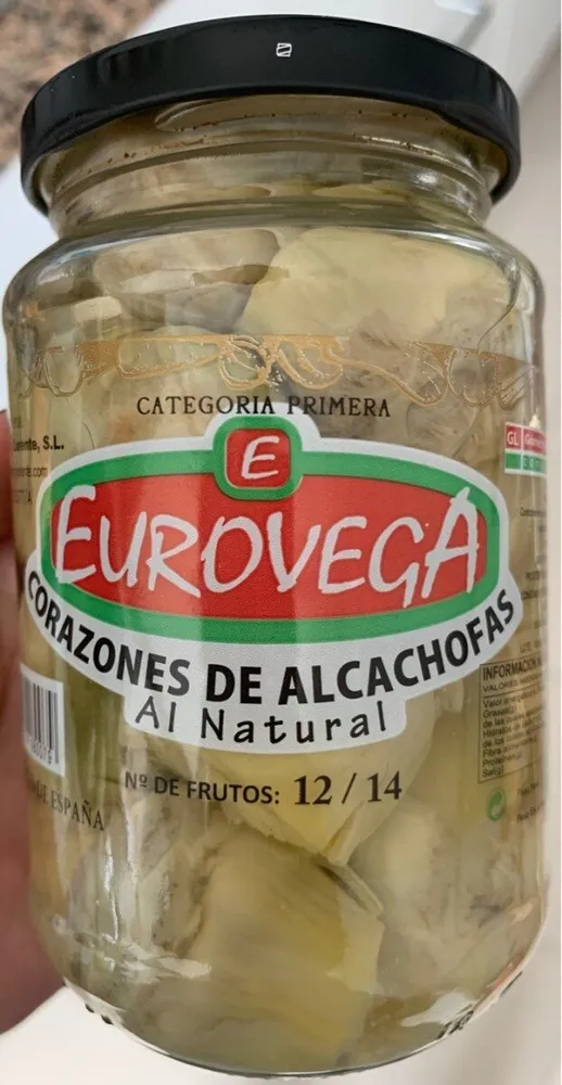 Corazones de alcachofas al natural