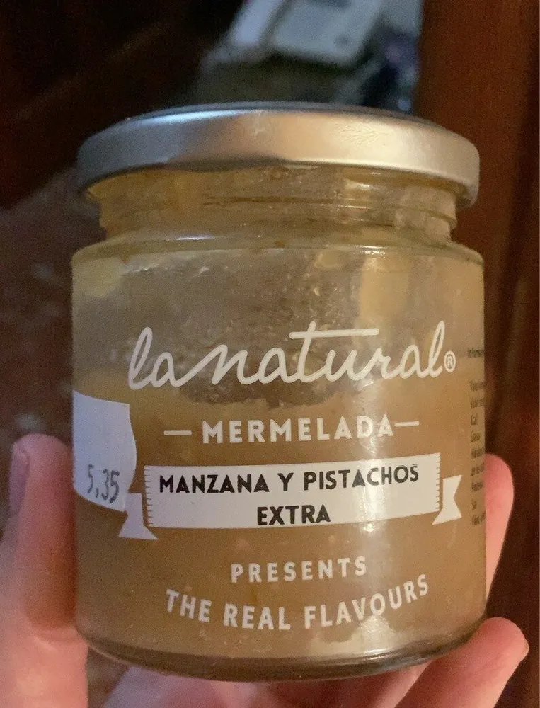 Mermelada mamzana y pistacho