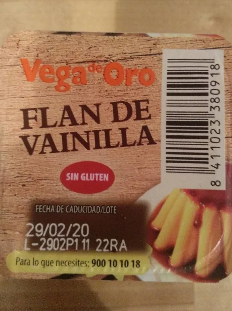 Flan de vainilla