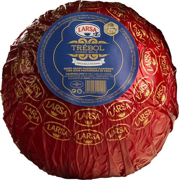 Trébol queso de bola graso madurado elaborado