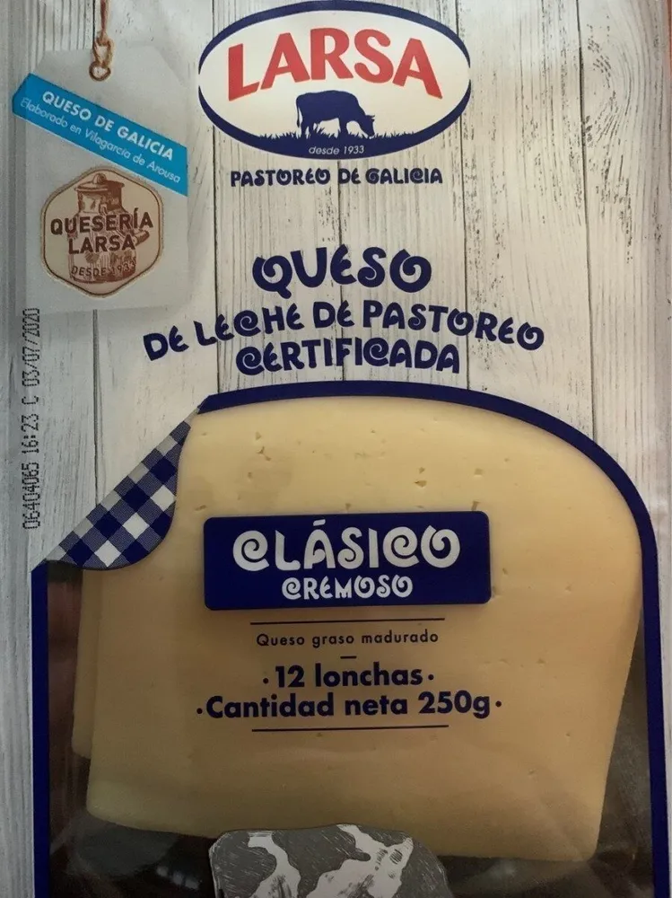 Queso de leche de pastoreo pasteurizada.