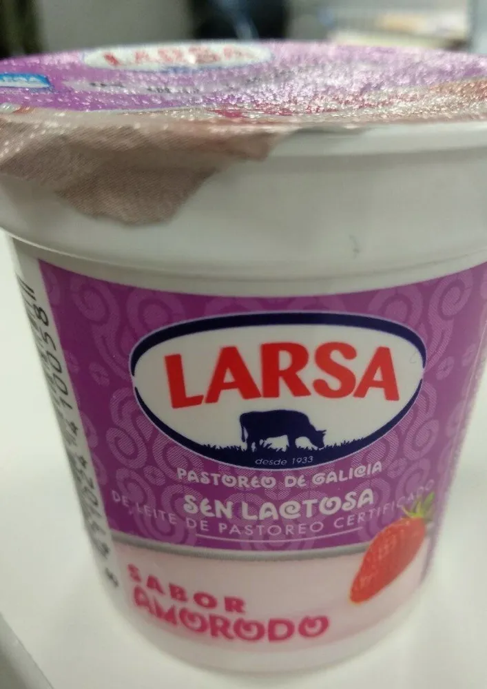 Yogur sin lactosa sabor fresa