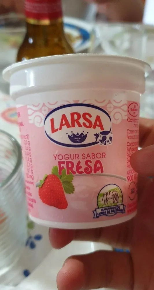 Yogur sabor fresa