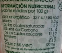 Yogur sabor saúco