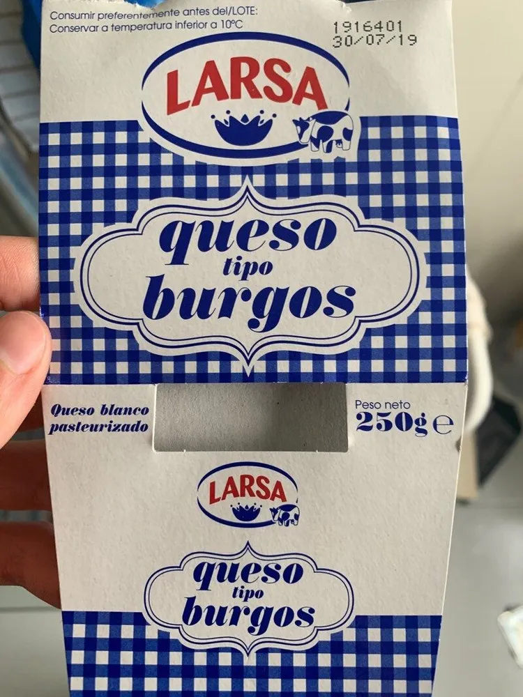 Queso tipo Burgos