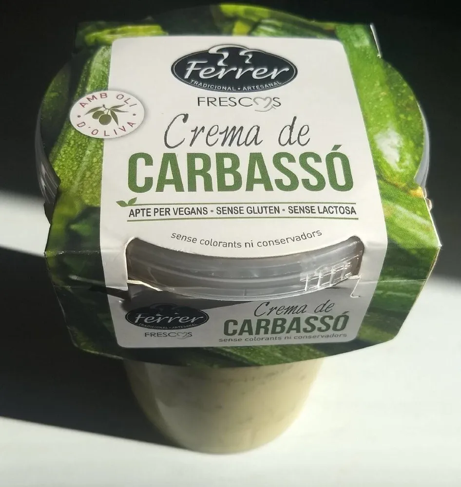 Crema de Carbassó