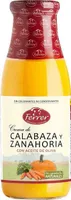 Crema de calabaza y zanahoria con aceite de oliva