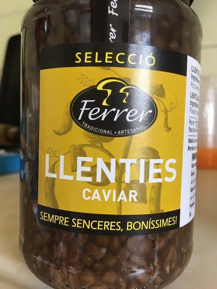 Lentejas caviar