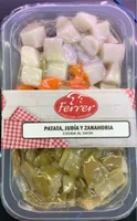 Ptata, judia y zanahoria  cocida al vacio