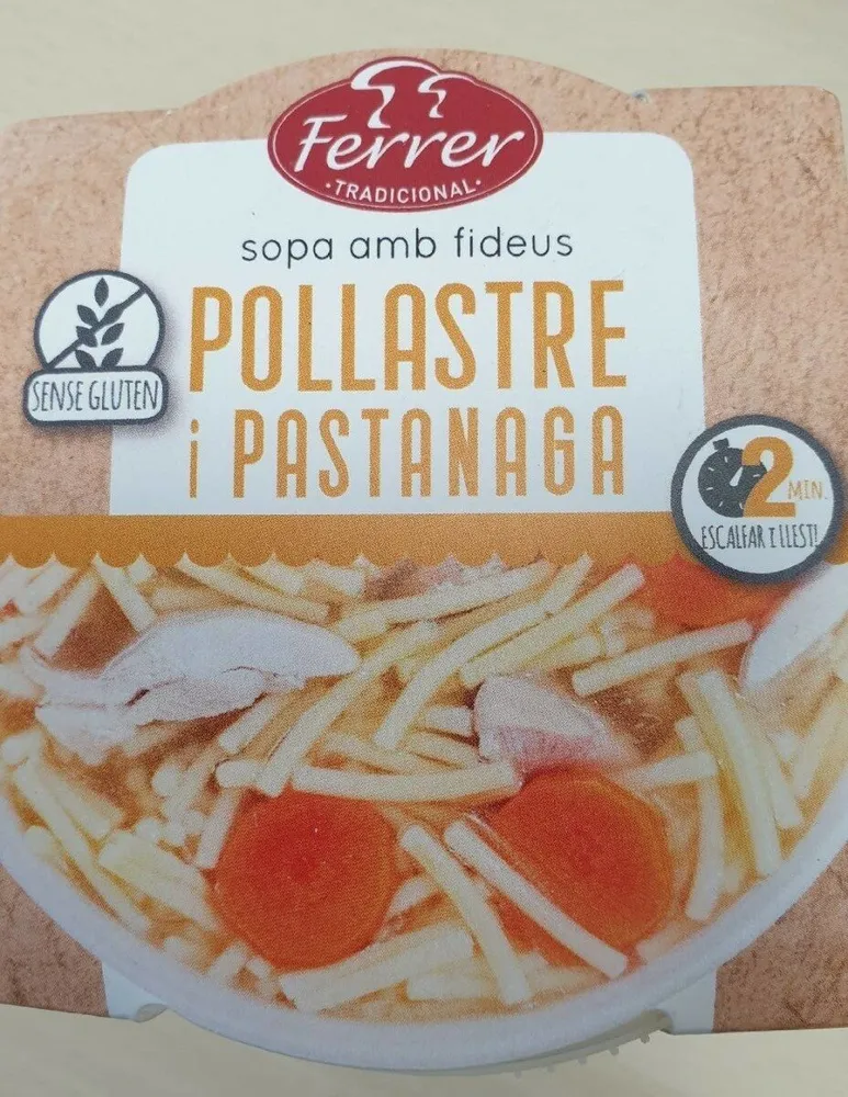 SOPA CON FIDEOS