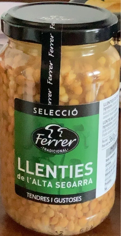 Llenties de l’alta segarra