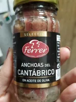 Anchoas del cantábrico en aceite de oliva