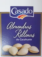 Almendras rellenas de cacahuete