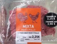 Burguer Meat Pavo y Pollo