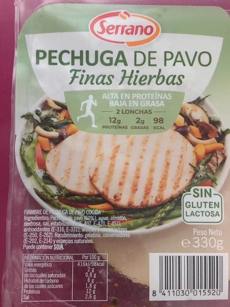 Pechuga de pavo finas hierbas