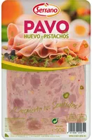 Pavo con huevo y pistachos