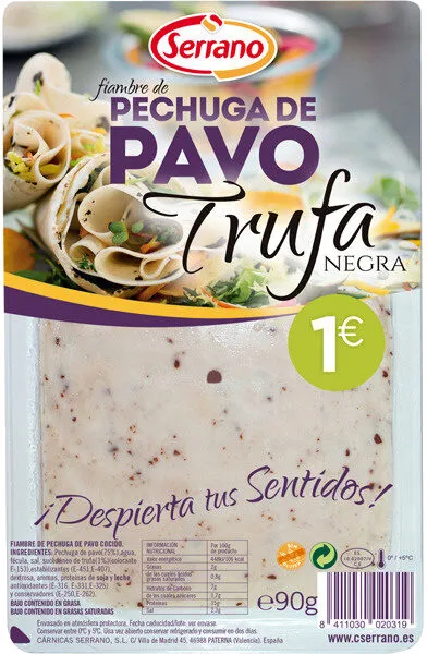 Pechuga de pavo a la trufa negra