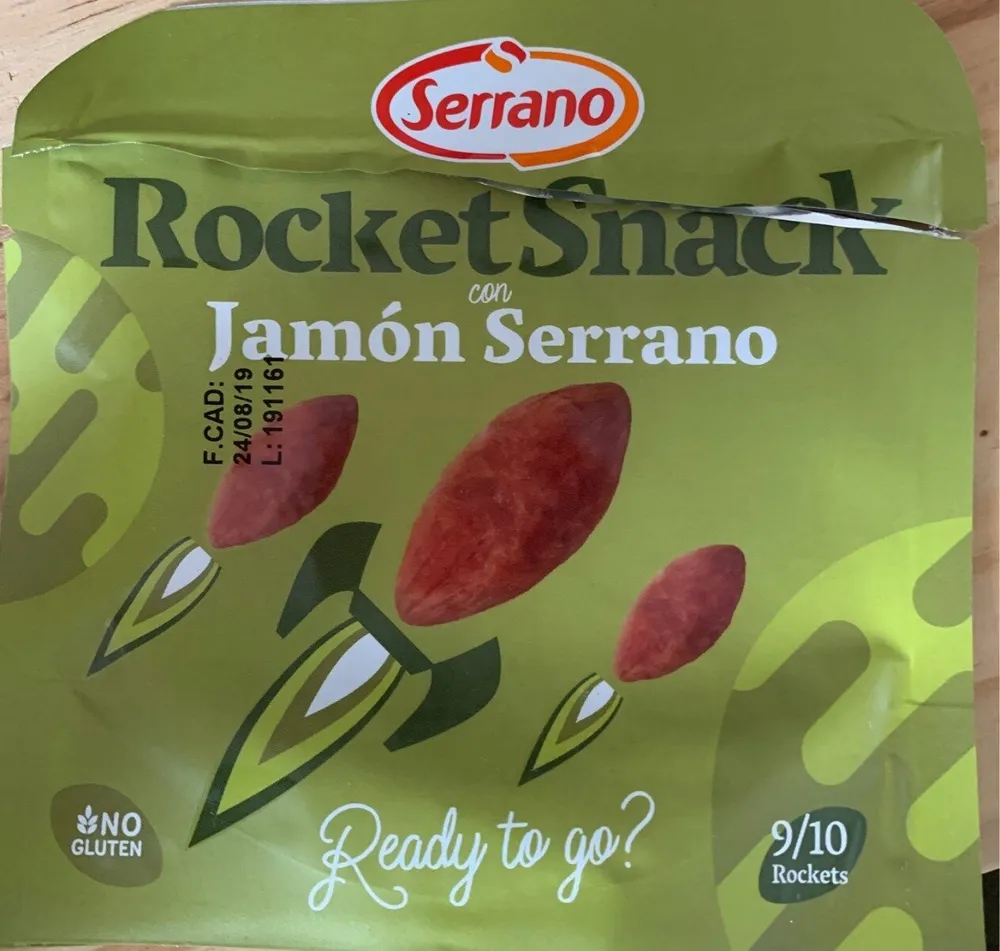 Rocket snack con jamon serrano