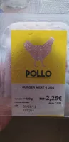 Burger meat pollo