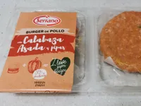 Burger de pollo con calabaza asada y pipas