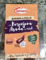 Burguer de pollo con berenjena asada y miel