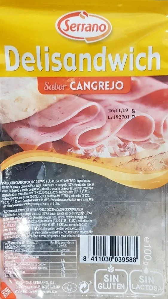 Delisandwich sabor cangrejo