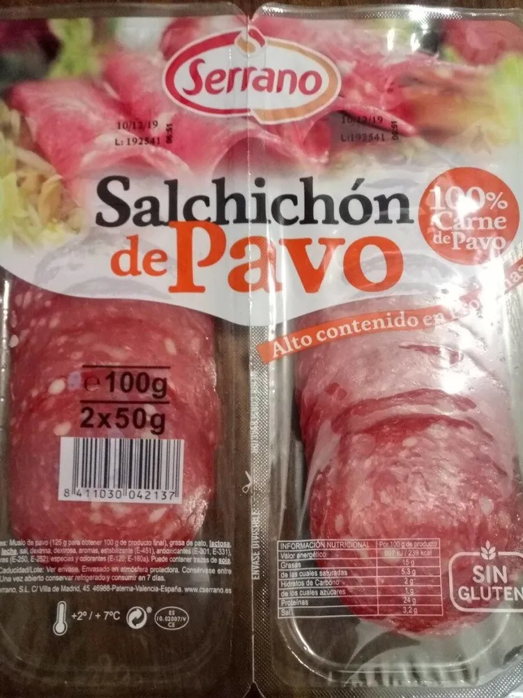 Salchichón de pavo