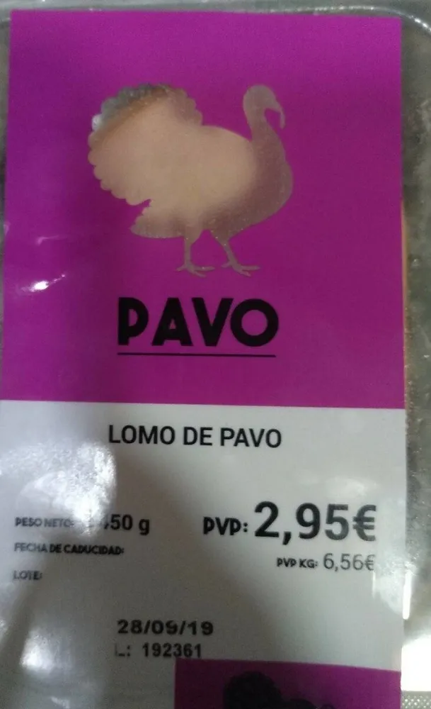 lomo de pavo