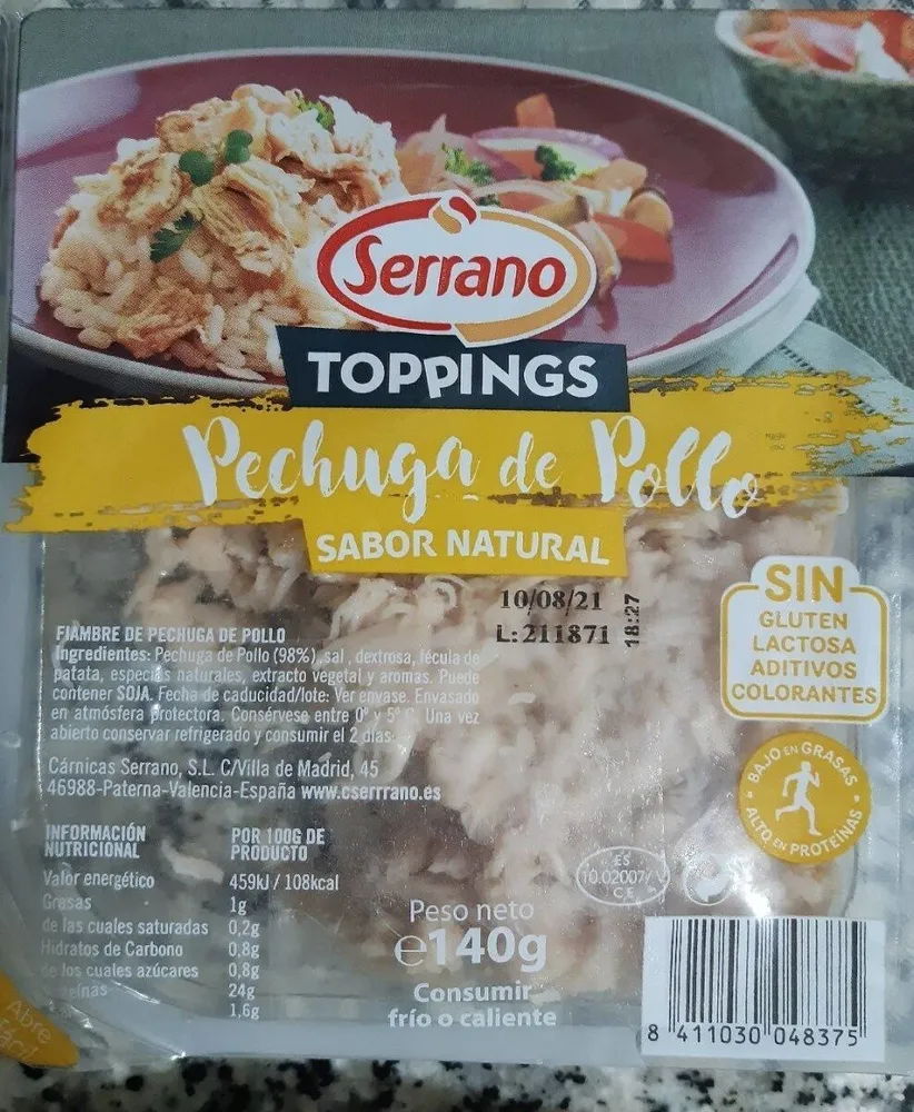 Toppings Pechuga Pollo