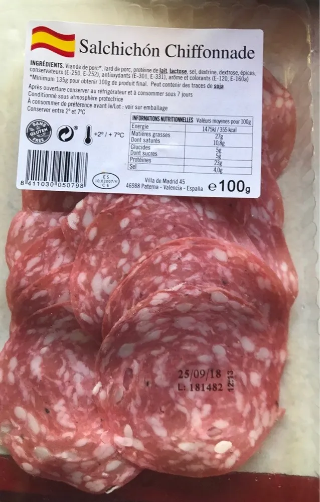 Saucisson chiffonnade