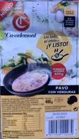 Pavo con verduras