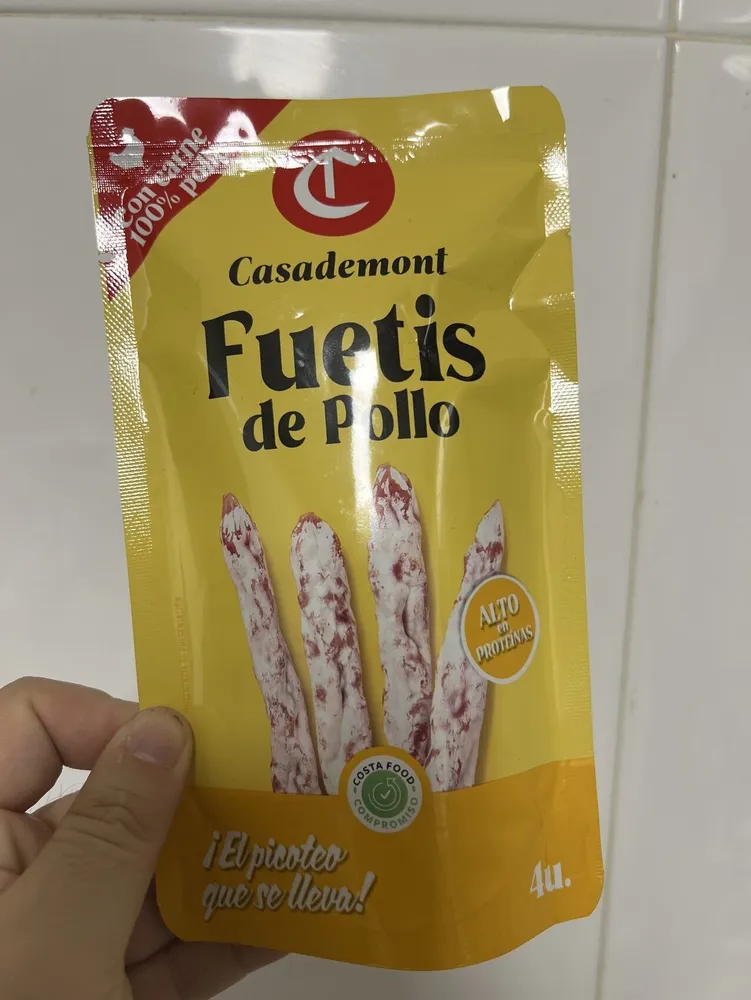 fuetis de pollo