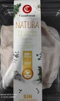 Natura pechuga de pollo cocida