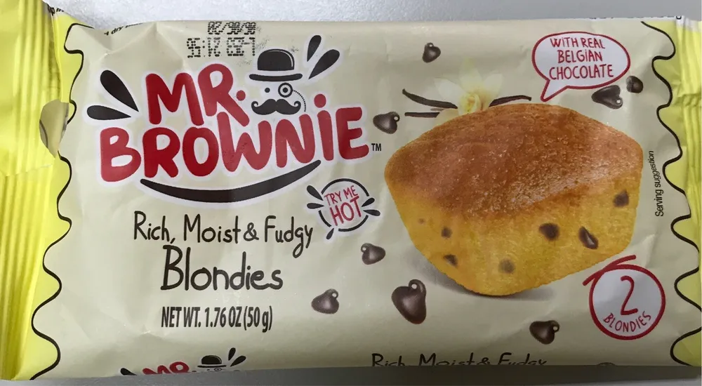 Rich, Moist & Fudgy Blondies With Real Belgian Chocolate, Real Belgian Chocolate
