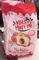 Mini Muffins with Strawberry Filling