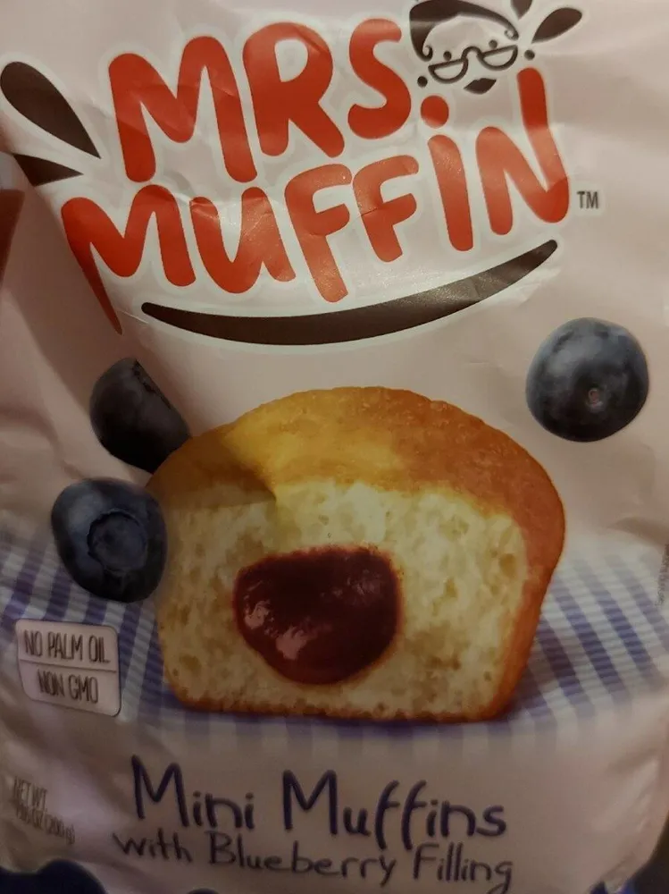 Mini Muffins mit Blaubeerfüllung