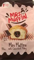 Mini Muffins With Chocolate Filling, Chocolate