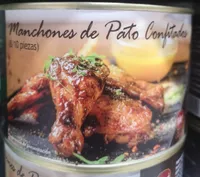 Manchones de pato confitado