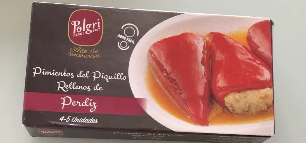 Pimientos del piquillo rellenos de perdiz